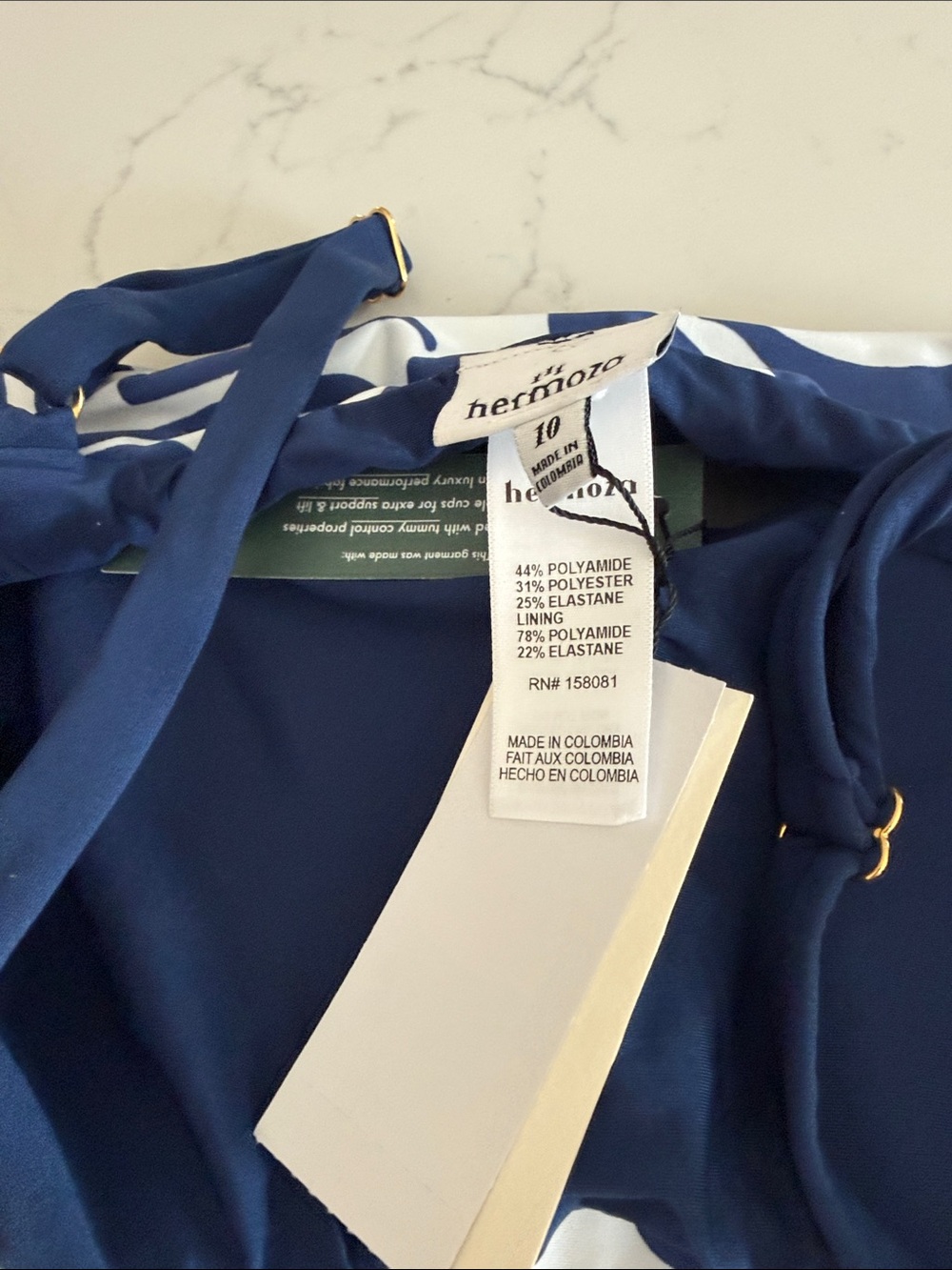 Hermoza retro two piece bathing suit size 10. - Picture 4 of 7